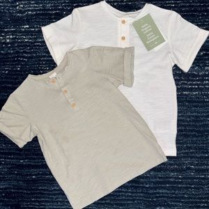 Set of short sleeve Henleys